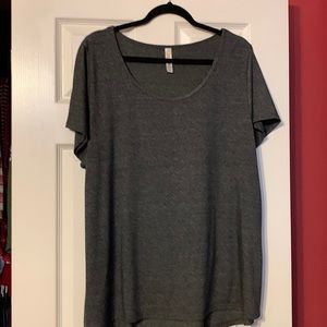 Lularoe grey heathered short sleeve tshirt 2xl